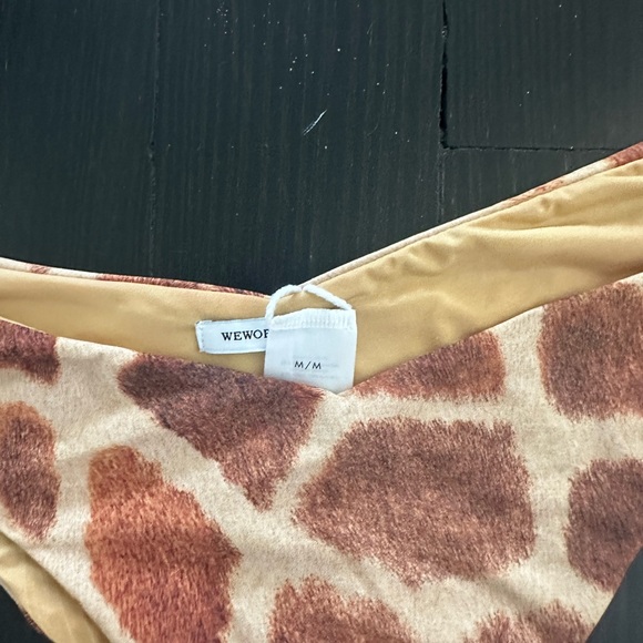 WeWoreWhat giraffe bikini with beaded top - Picture 5 of 7